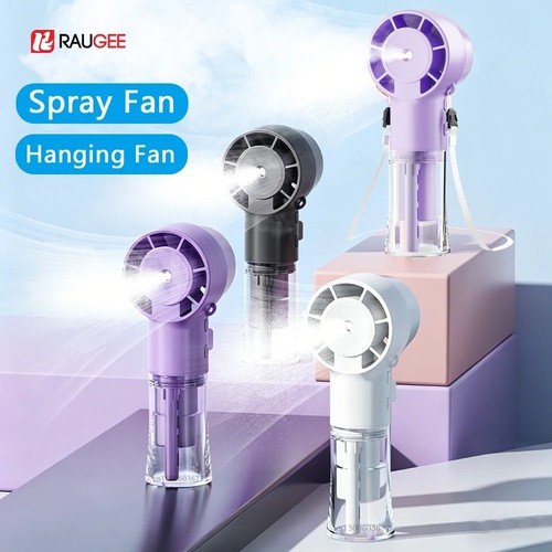 Handheld mist fan with water - mist,
