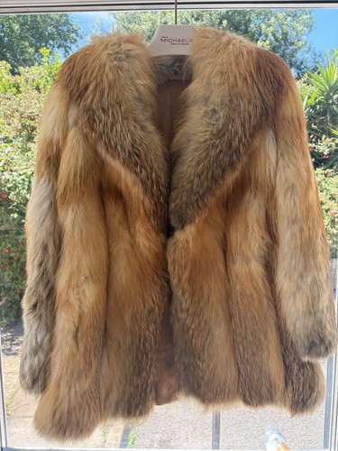 Vintage genuine red fox - genuine, fur