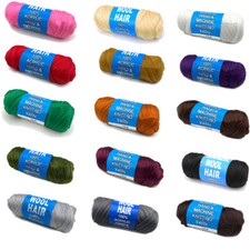 Colorful Brazilian Wool Hair for Braiding Knitting Twist Braids Faux Locs Yarn