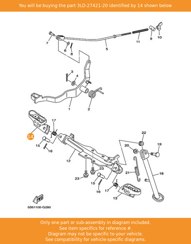 Yamaha footrest - yamaha, 2