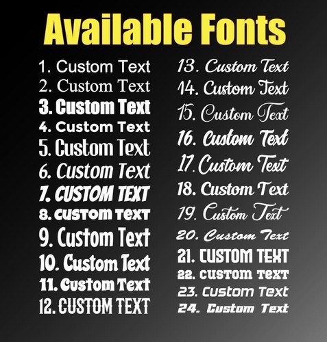 Custom vinyl name sticker - custom,
