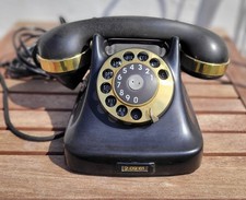 Vintage Antique Telephone Bakelite. JYDSK KRISTIAN KIRKS. Denmark. UNTESTED