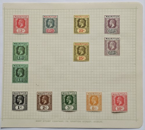 Fab1 mauritius 1913 - -, x13