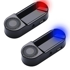 2pcs solar car alarm - 2pcs, flashing
