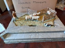 Border Fine Arts B0584 'Anxious Moment' (Penning Sheep). Box + Cert. Ltd Ed.
