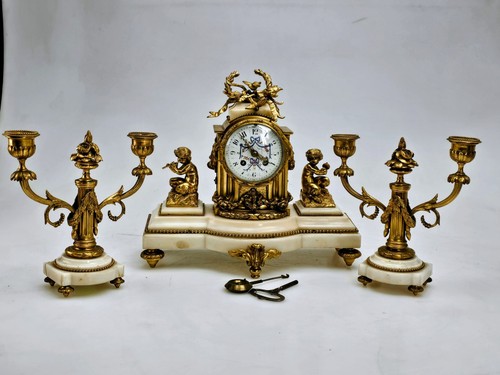 French white marble - french, bronze