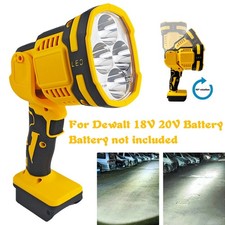 Handheld LED Work Light 1000LM Cordless Torch Lamp For Dewalt 18V 20V Battery UK