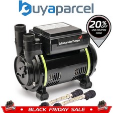 Salamander CT85+ XTRA 2.5 Bar Positive Single Shower Pump +Iso Hoses CT85PLUS