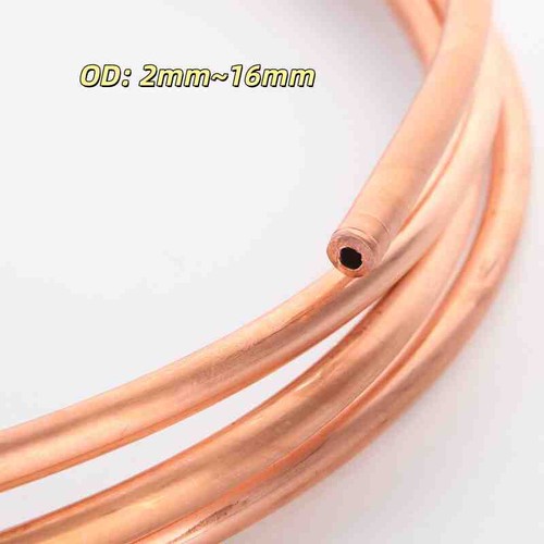 Red copper tube pipe coil - copper,