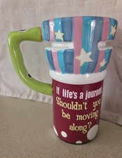 EX-Tall Coffee Mug by Ganz If life's a journey, Shouldn't you be moving along?
