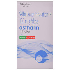 Asthma inhaler, 200 puffs -