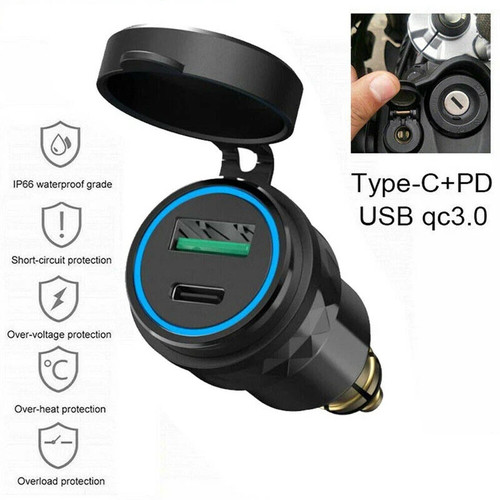 Qc3 usb charger hella din - pd,