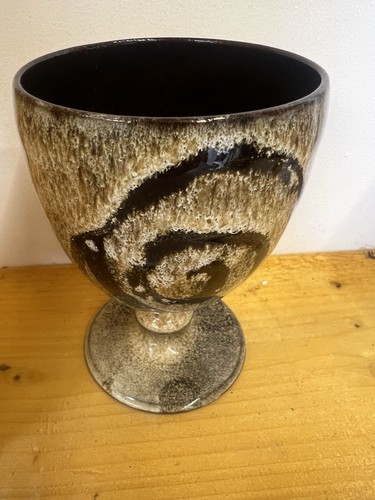Vintage pottery goblet - , by