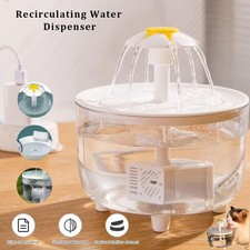Transparent Automatic Cat Water Fountain Pet Drinking Fountain  Pets Home Alone