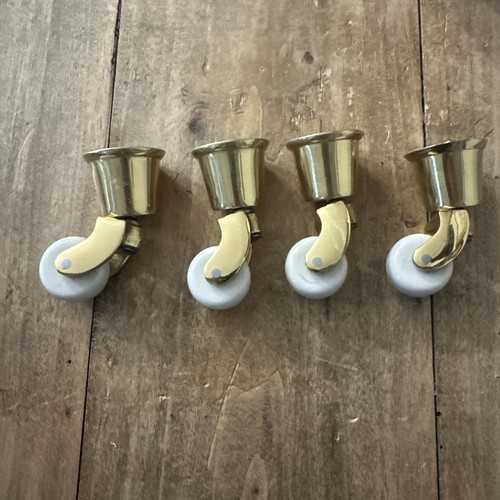Brass ceramic castors - brass, &