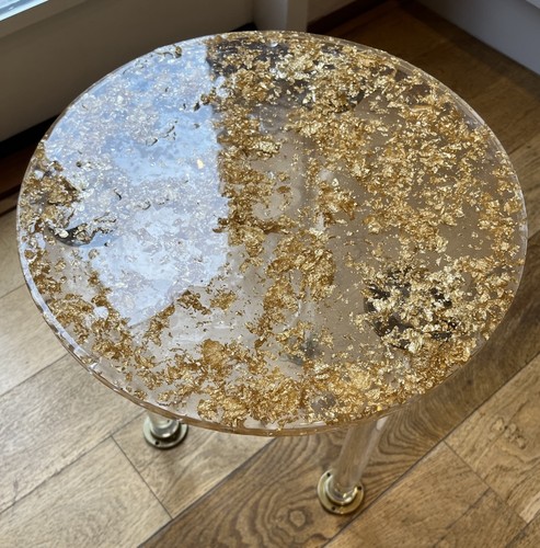 Epoxy resin table clear - table.,