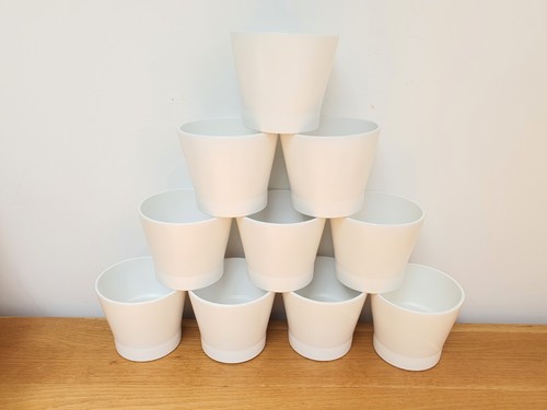 Ikea white papaja plant pot - papaja,