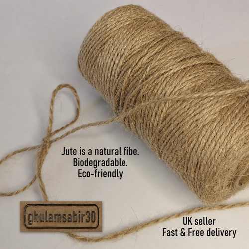 Jute twine 6mm - twine, natural