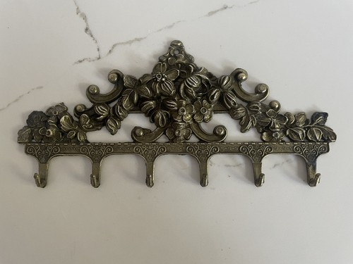 Vintage intricate floral - , brass