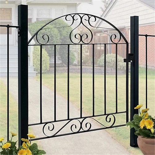 90cm black arched top - arched,
