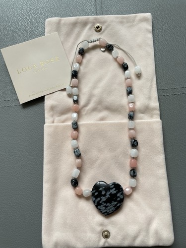 Lola rose heart pendant - rose,