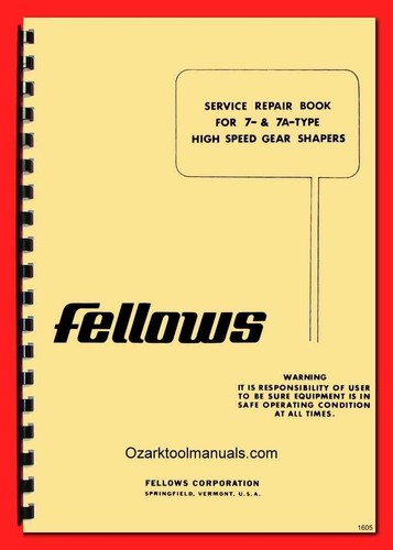 Fellows gear shaper 7a - gear, 7,