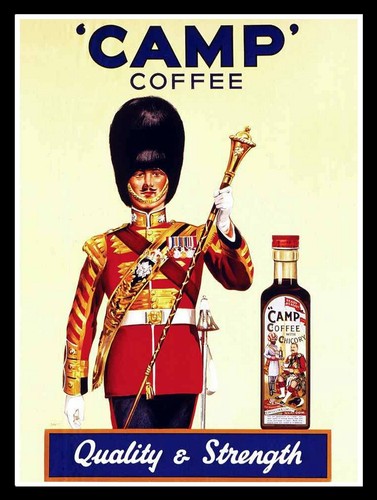Camp coffee retro - camp,