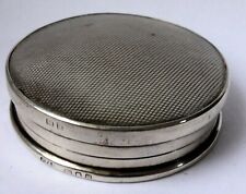 Silver ladies powder compact