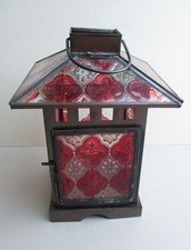 RED & CLEAR EMBOSSED PATTERNED