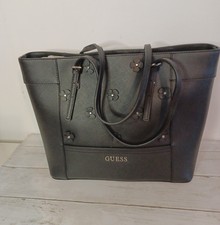 GUESS Black floral tote handbag bnwt and dust jacket