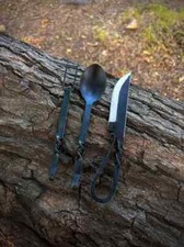 Antique Hand Forged Stylish Utensils Cutlery Set Medieval Elegant Eating Tools