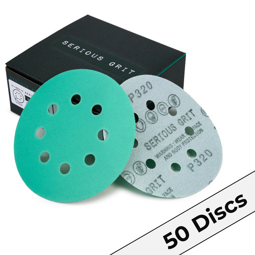 Hole sanding discs - 5", 8-hole