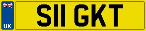 Number plate s11 gkt car - plate,