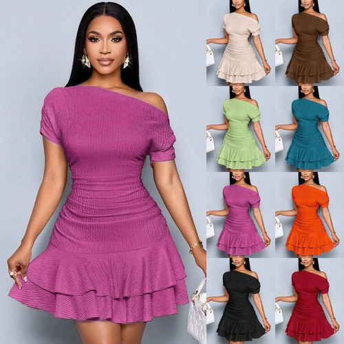 Ladies one shoulder dresses - ladies,