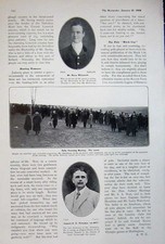 Old Antique Print 1908 Harry Whitworth Pretyman Greyhounds Hunting Dogs 20th