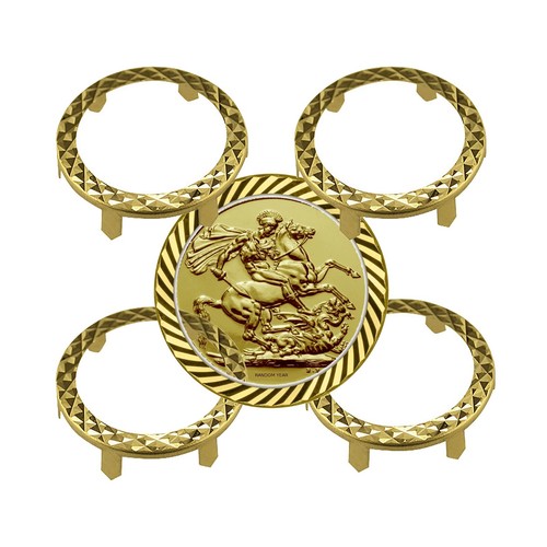 9ct solid gold claw - 9ct, half