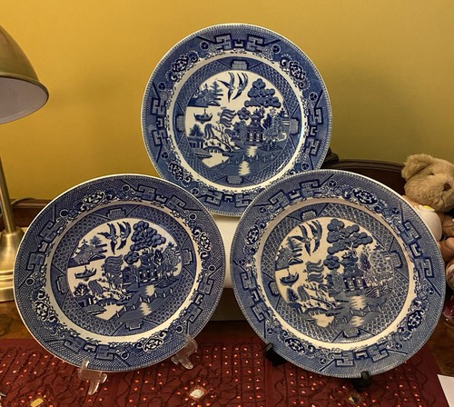 Antique 1920s blue white - 3,