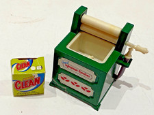 Sylvanian Families Vintage Green Washing Machine Mangle With Laundry Powder Box