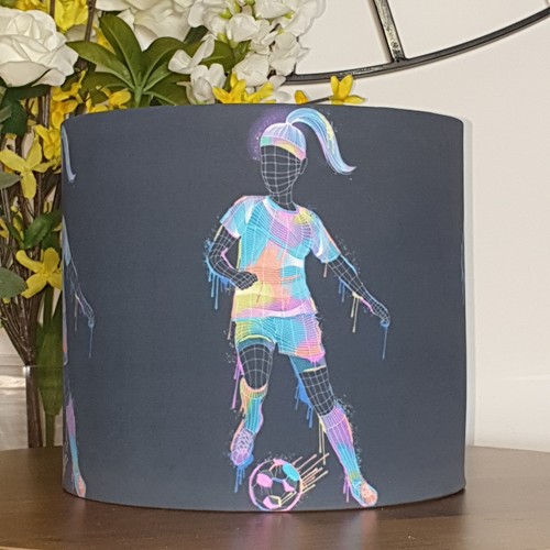 Football girl ceiling drum - girl,