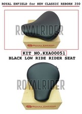 Fits Royal Enfield BLACK LOW RIDE RIDER SEAT For NEW CLASSIC 350 REBORN