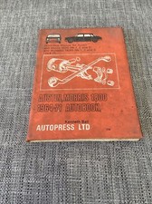 Autopress Workshop Manual No
