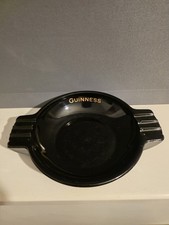 Guinness Ashtray Vintage 1960's Nazeing Glass Memrobilia Retro Merchandise