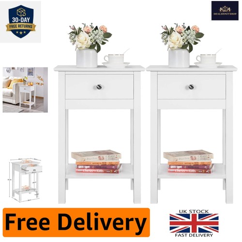 Modern white bedside table - modern,