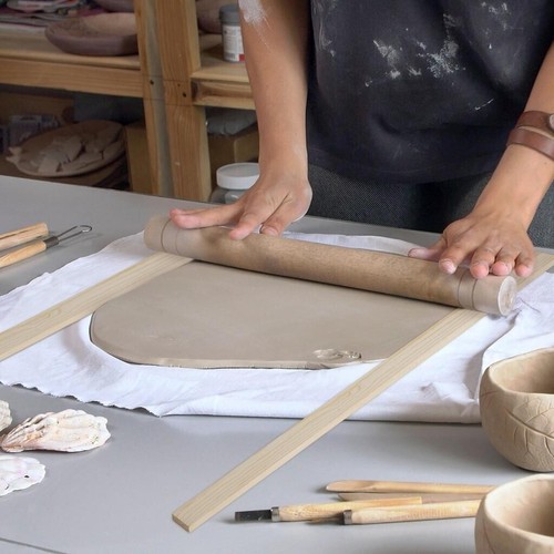 New clay rolling - pin, guides