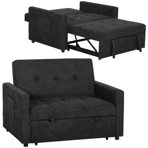 Homcom seater sofa bed - homcom, 2