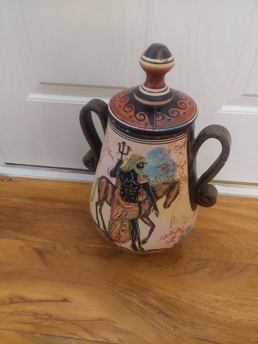 Hand painted ceramic - hand-painted, amphora