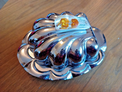 Mid century chrome scallop - chrome,