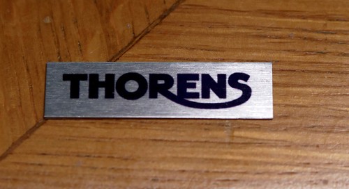 Vintage thorens metal badge - badge, /