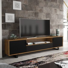 200 cm TV Media Unit Grooved