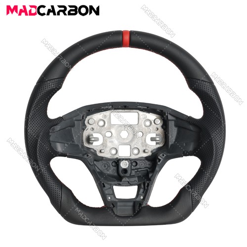 Full leather flat steering - flat,